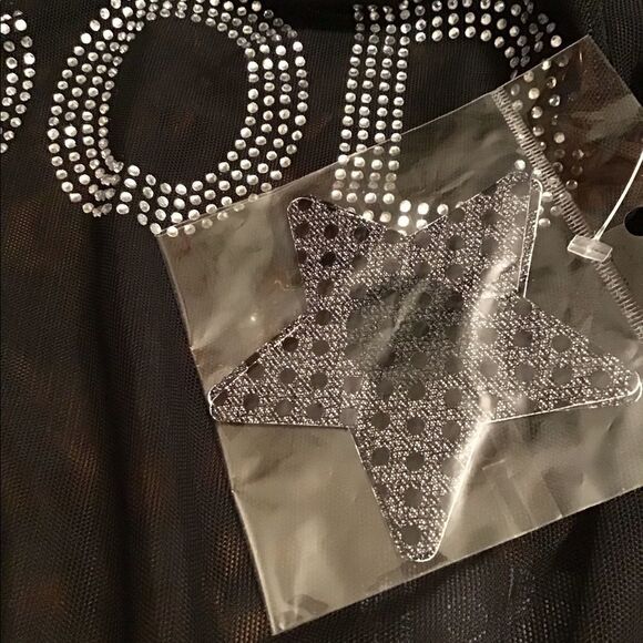 Good American Good Rhinestone Black Mesh Body New  Size 3/L - Picture 4 of 5